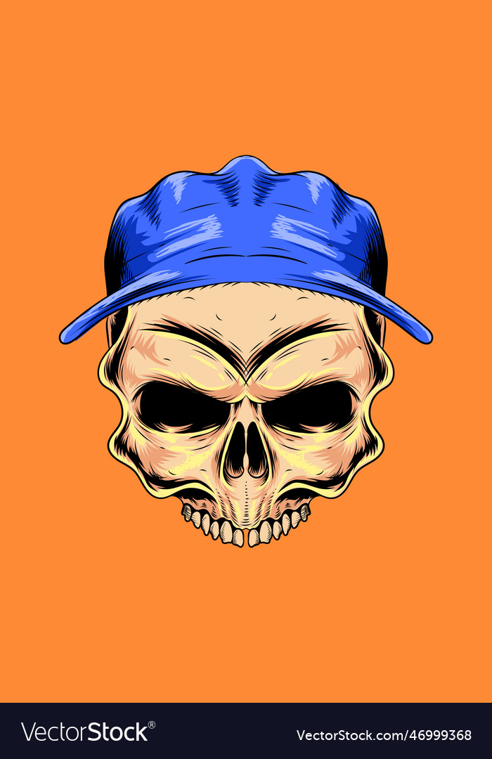 Skull with hat