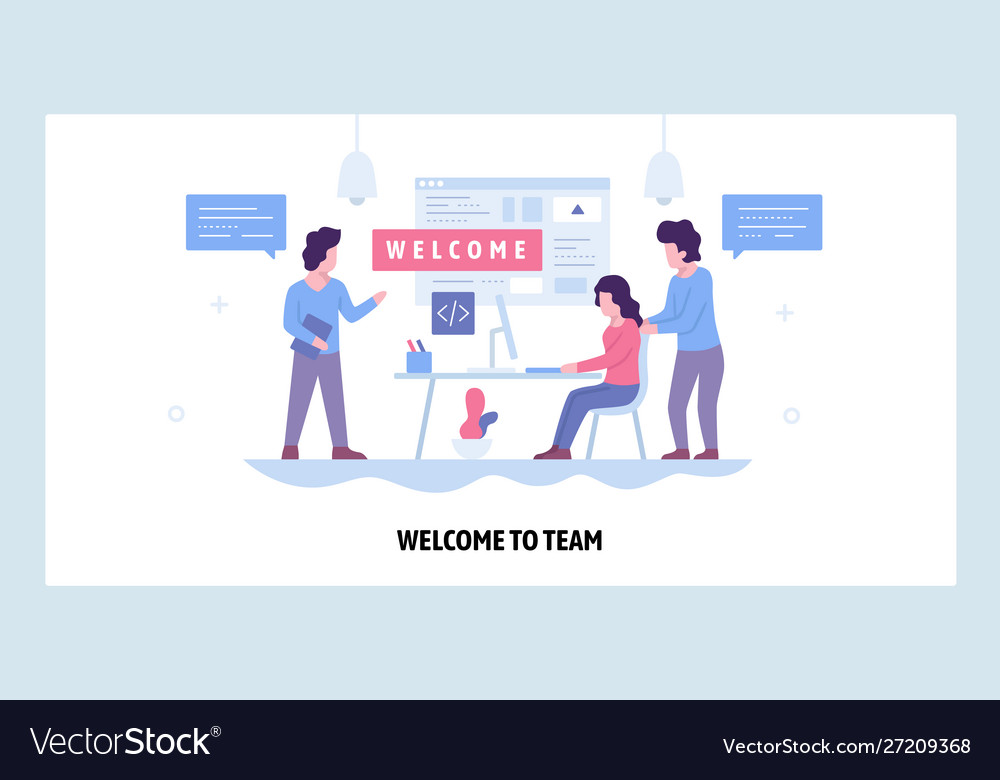 Web site design template welcome