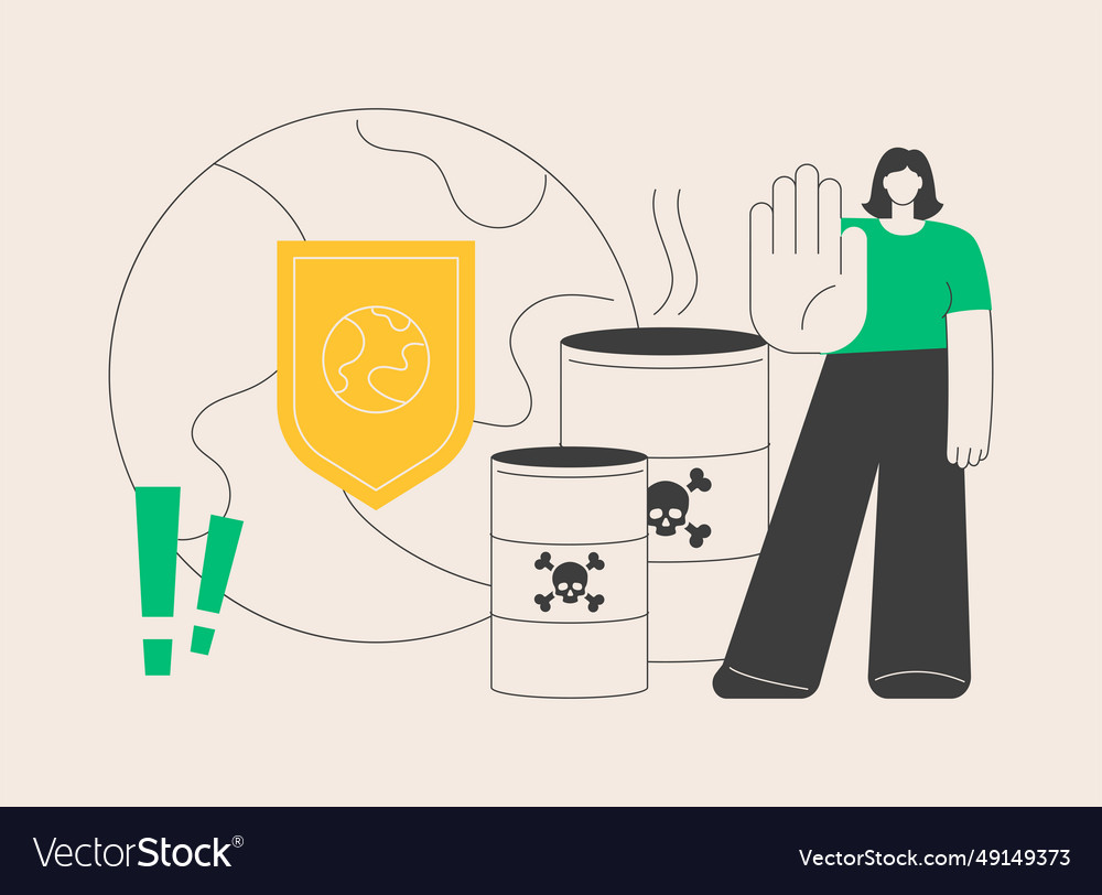 Chemical pollution abstract concept