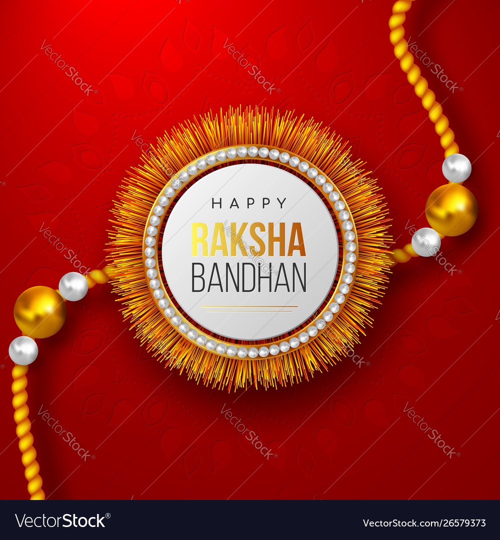 Happy raksha bandhan festival design Royalty Free Vector