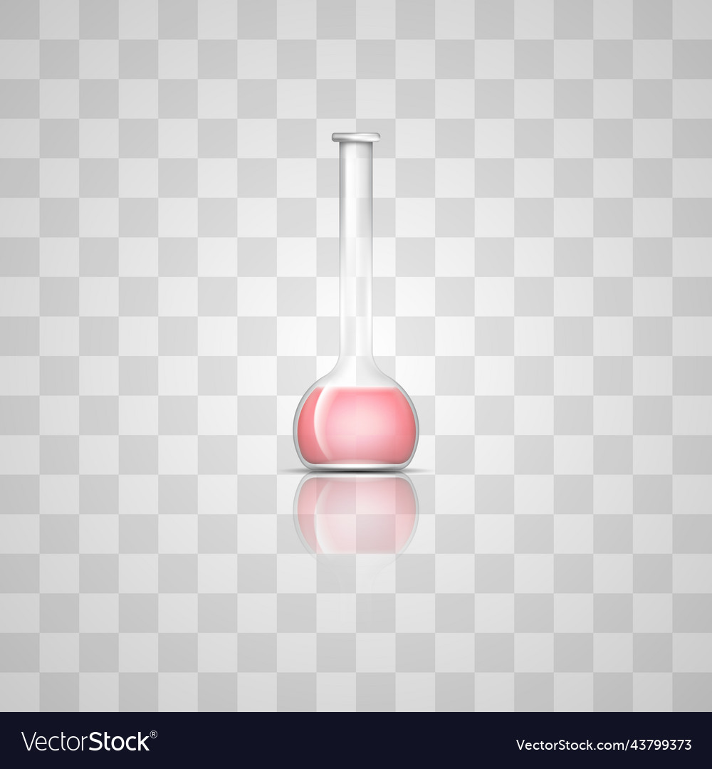 Laboratory glass flask or beaker 3d design