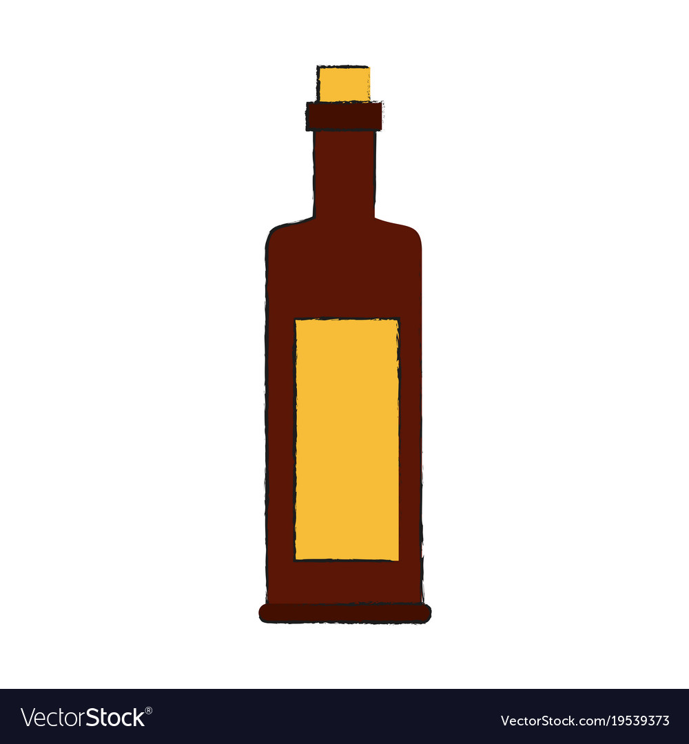 Sauces bottle isolated Royalty Free Vector Image