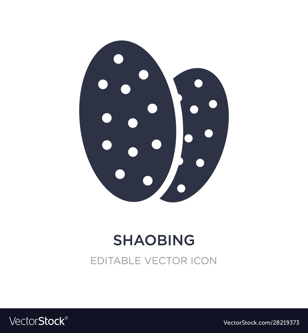 Shaobing icon on white background simple element