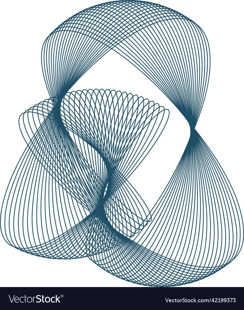 Spirograph abstract element on a white background vector image Spirograph abstract element on a white background