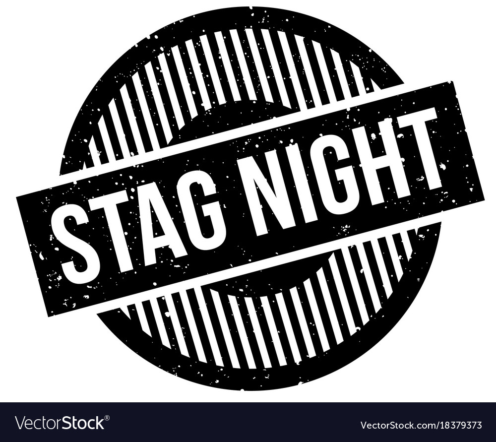 Stag night rubber stamp Royalty Free Vector Image