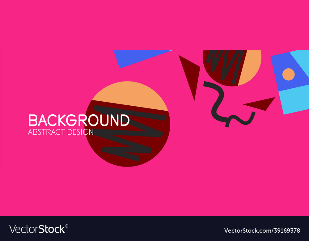 Abstract background blocks lines triangles vector image Abstract background blocks lines triangles