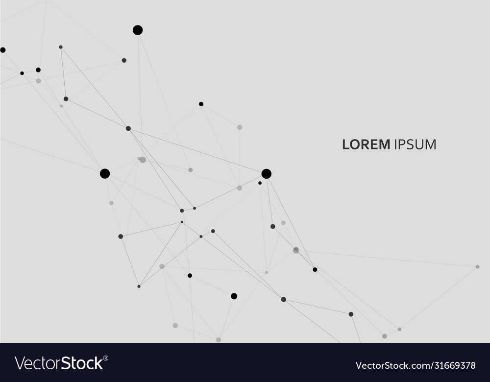 Abstract polygonal geometric shape with connection vector image Abstract polygonal geometric shape with connection