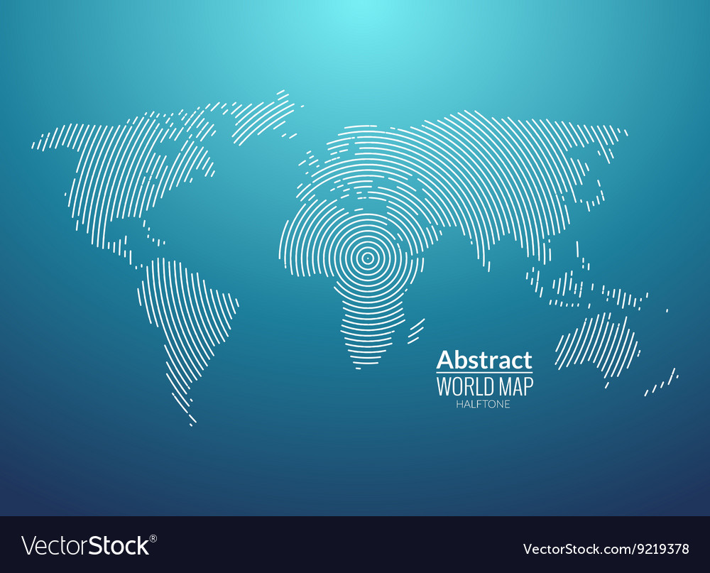 Abstract World Globe Lines Radial