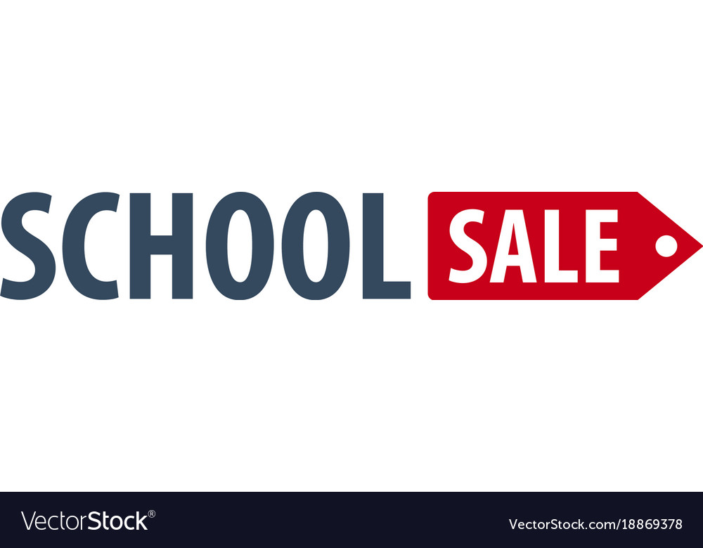 Back to school logo or emblem sale and best