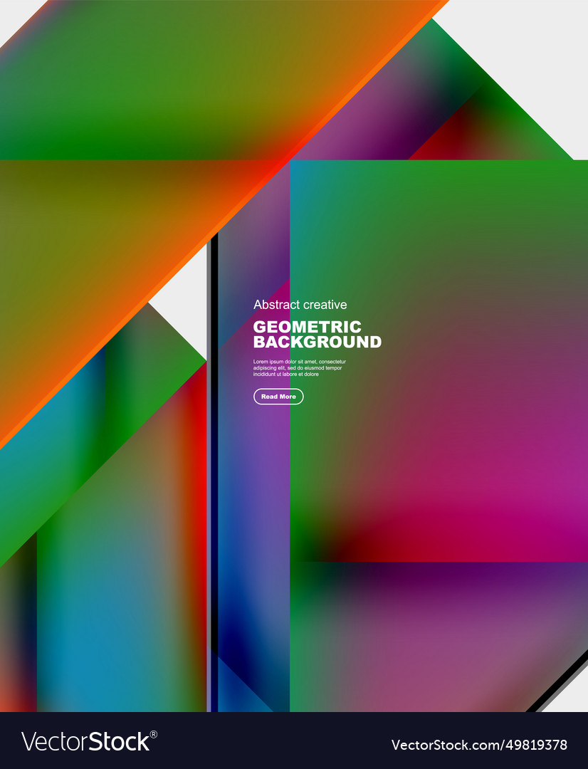 Gradient triangles abstract background