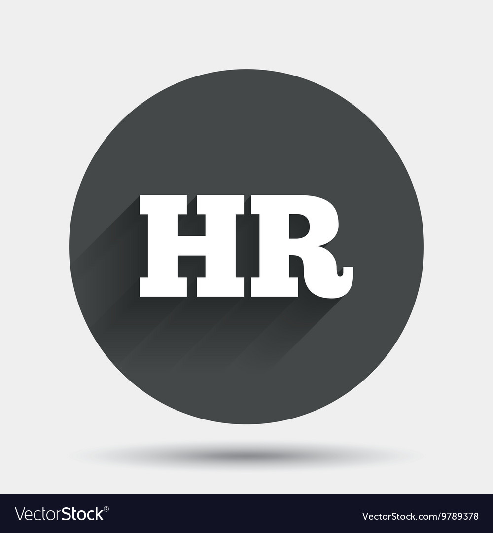 Human resources sign icon HR symbol Royalty Free Vector