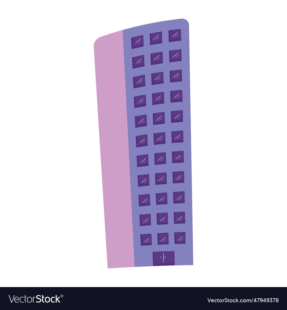 Isolated colored building architecture icon