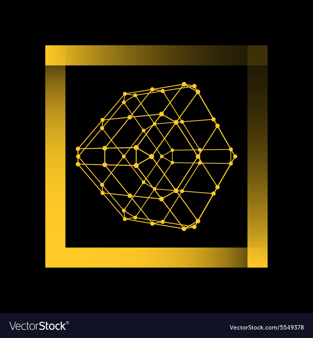 Mesh polygonal background scope of lines and dots
