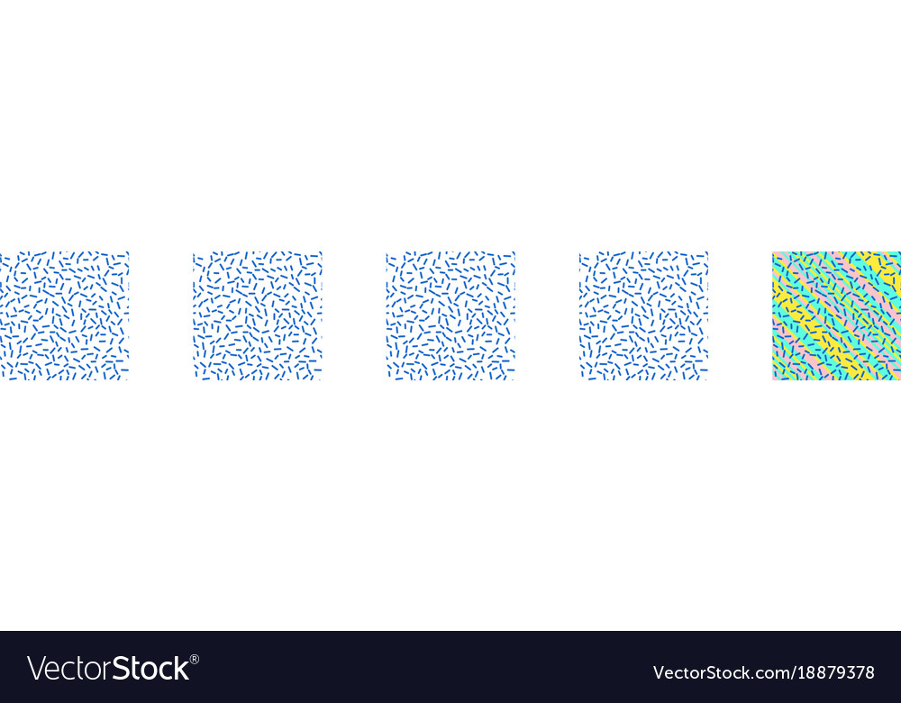 Retro seamless pattern in memphis style design