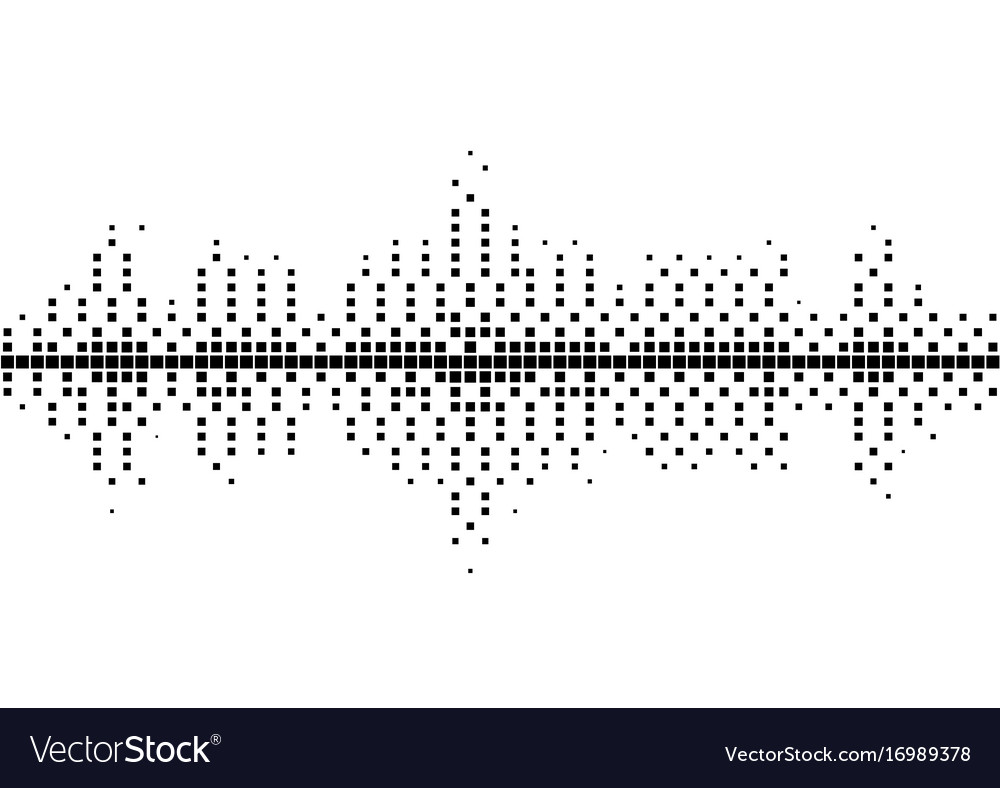 Sound Wave Halftone Pattern