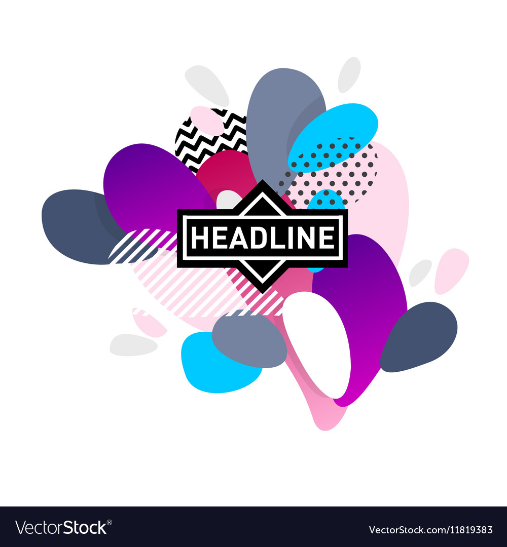Abstract banner with geometric pattern triangles