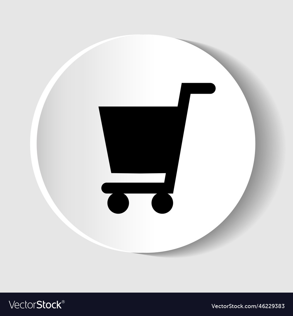 Cart icon for web design and mobile applications Vector Image Cart icon for web design and mobile applications