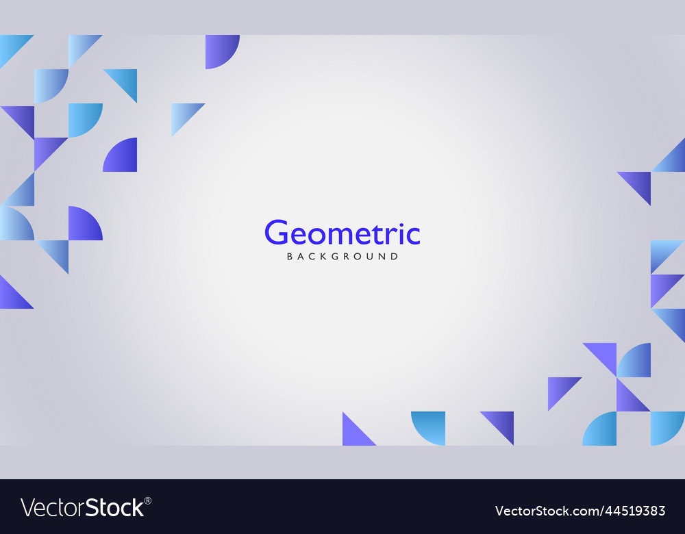 Geometric abstract shapes gradient background