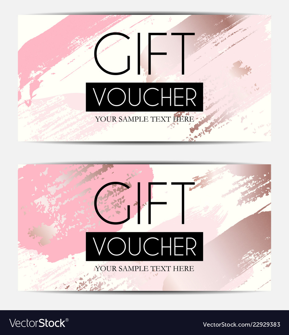 Luxury members gift card template for your Vector Image