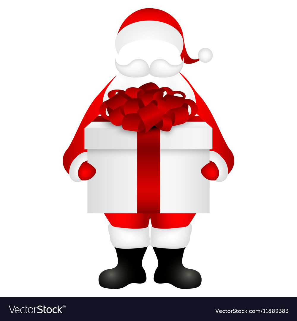 Template santa claus to insert a human face Vector Image