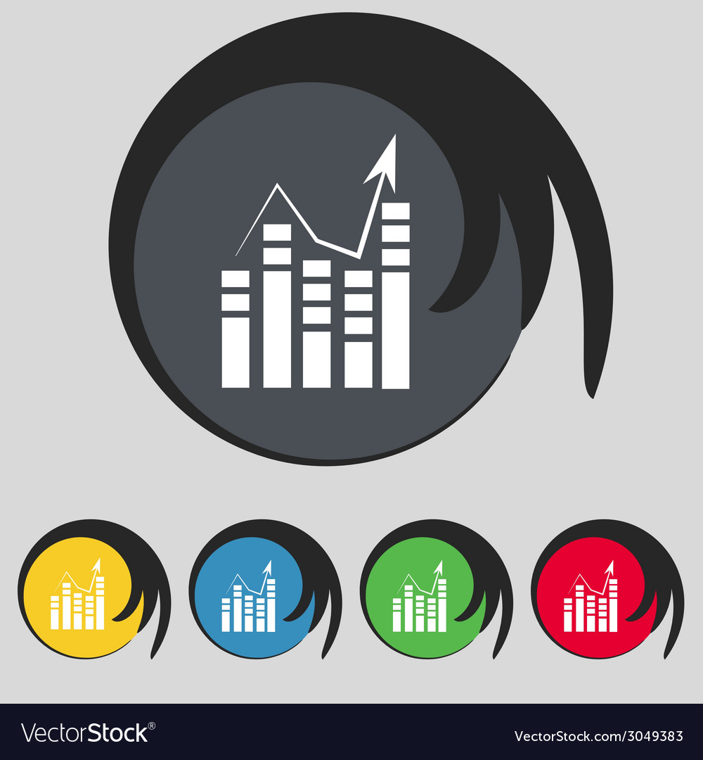 Text file icon add document with chart sign