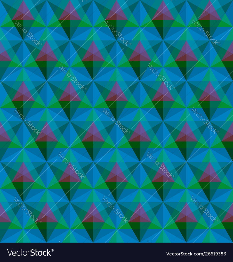 Triangular geometric seamless pattern vector image Triangular geometric seamless pattern