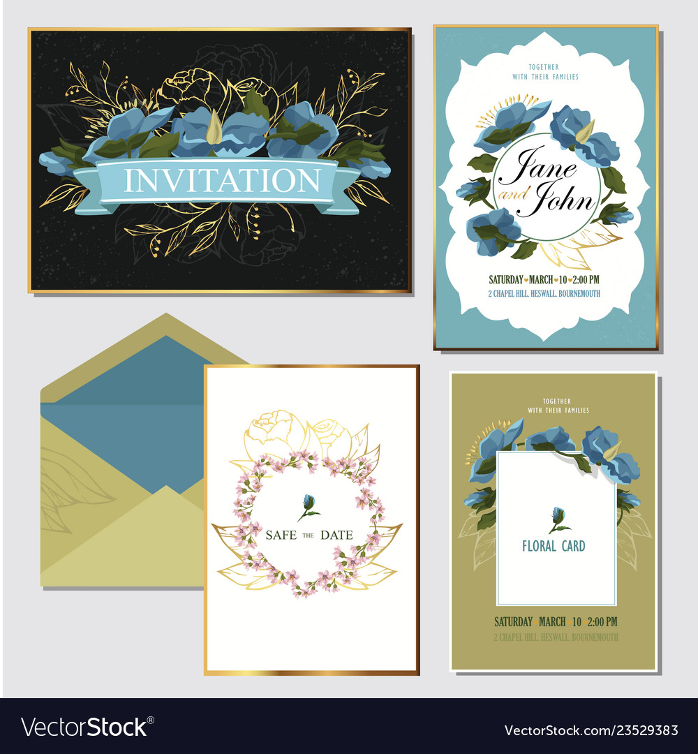 Wedding invite invitation menu rsvp thank you card