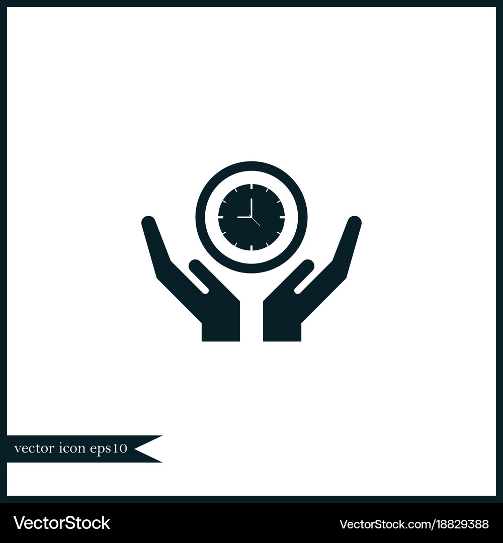 Clock icon simple Royalty Free Vector Image - VectorStock