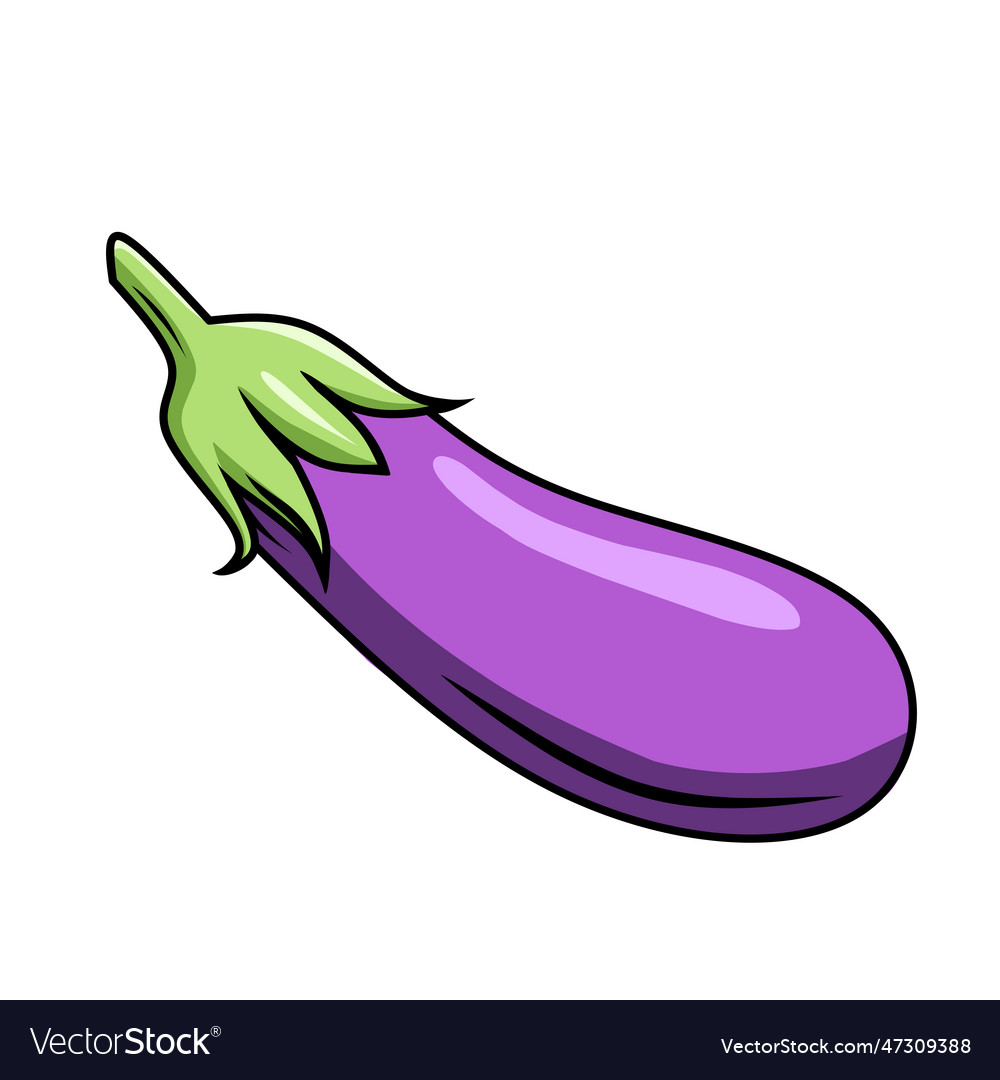 Eggplant Royalty Free Vector Image - VectorStock