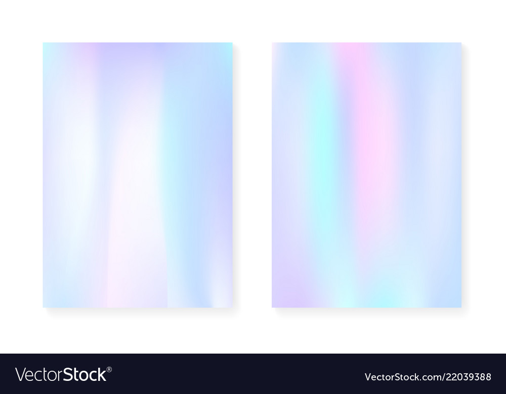 Hologram Gradient Background Set