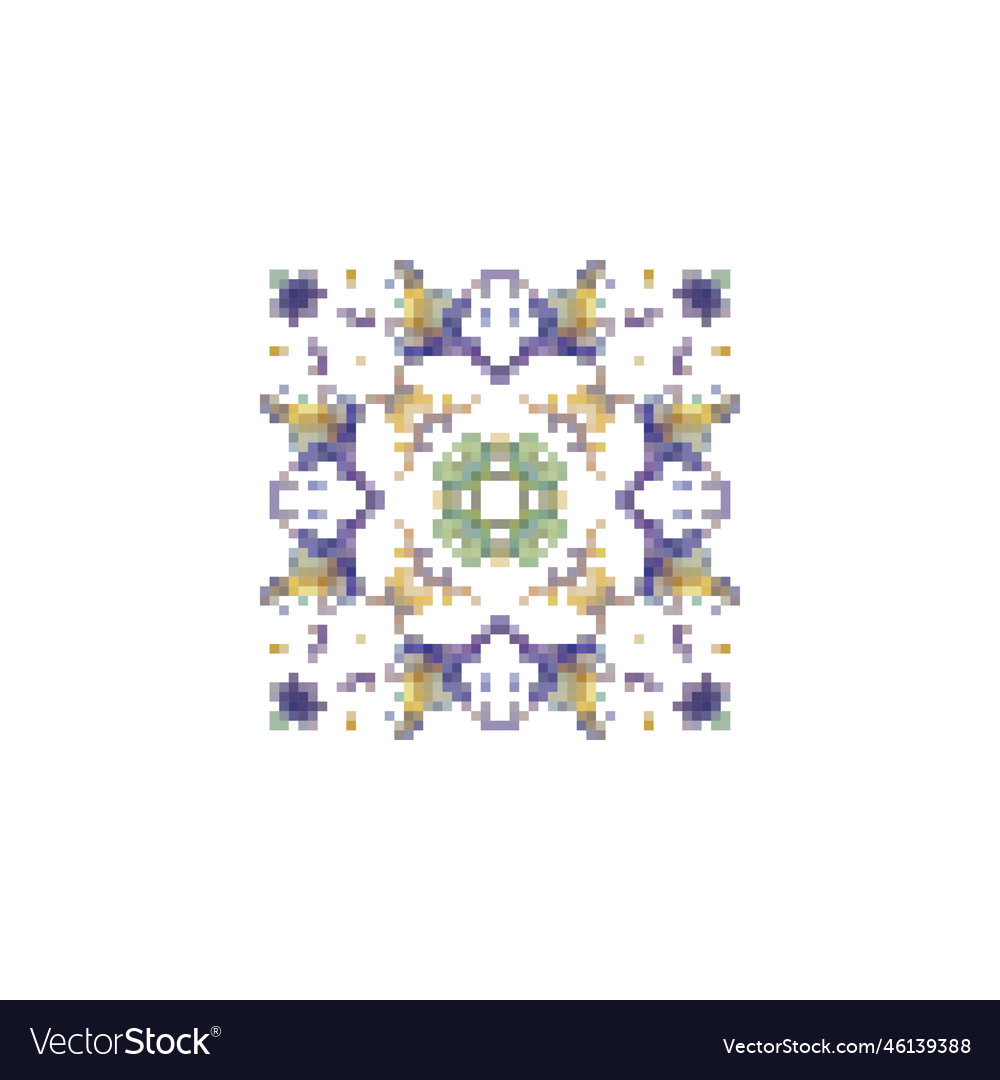 Pixel snowflakes