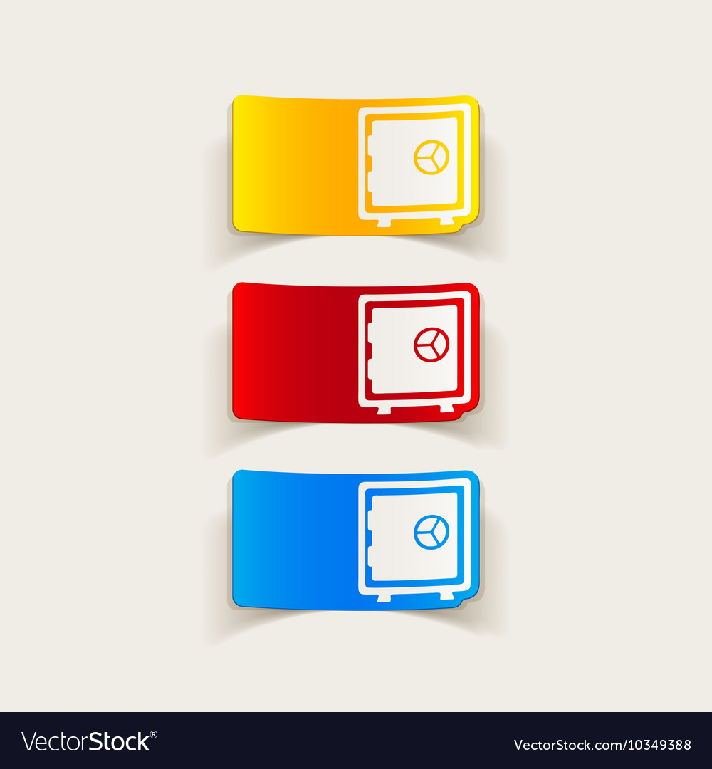 Realistic design element safe