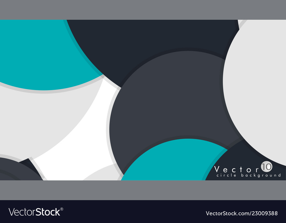 Simple and colorful circles background design