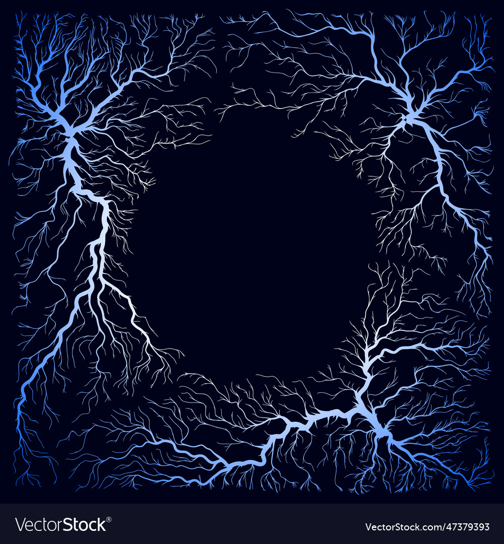 Abstract circle shape of tree roots vector image Abstract circle shape of tree roots