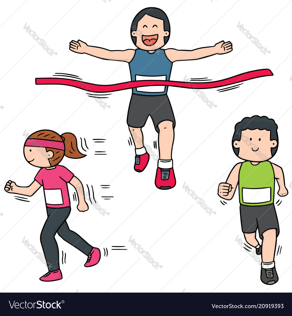 Colorful Running Characters