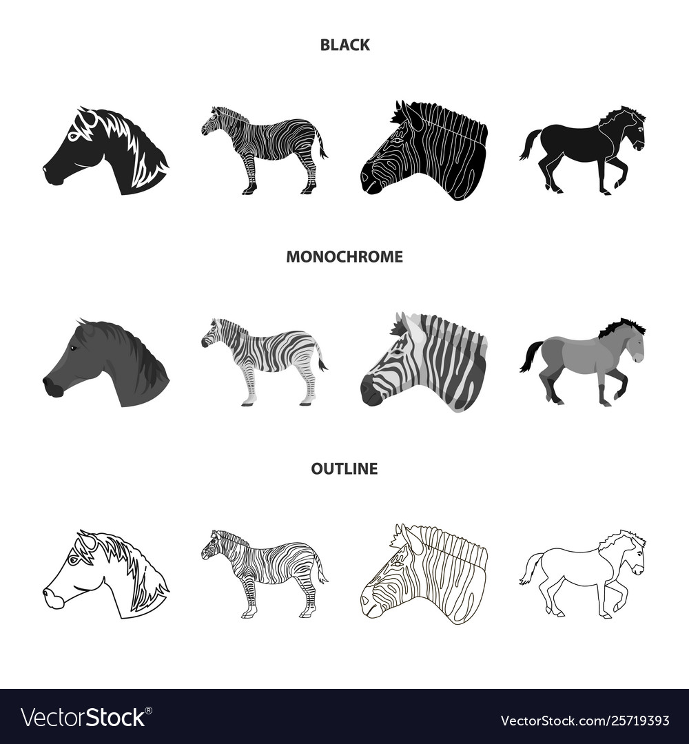Design trot and running sign set