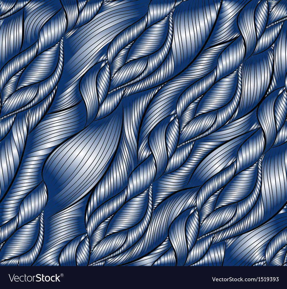 Hand-drawn pattern with waves