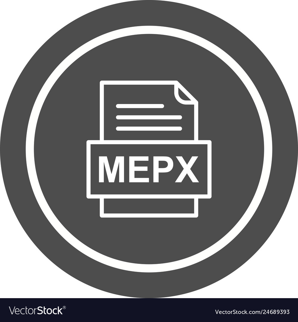 Mepx file document icon