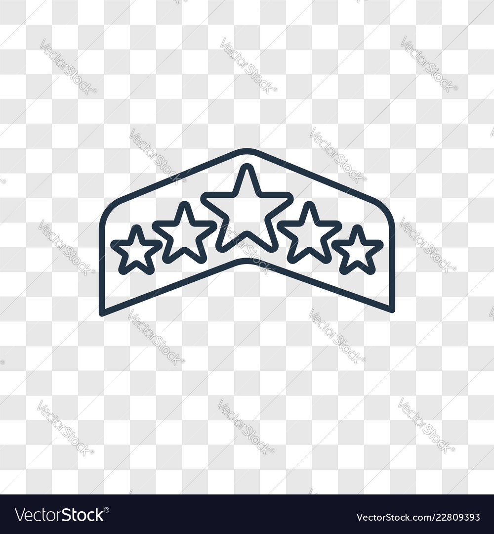 Rating concept linear icon isolated vector image Rating concept linear icon isolated