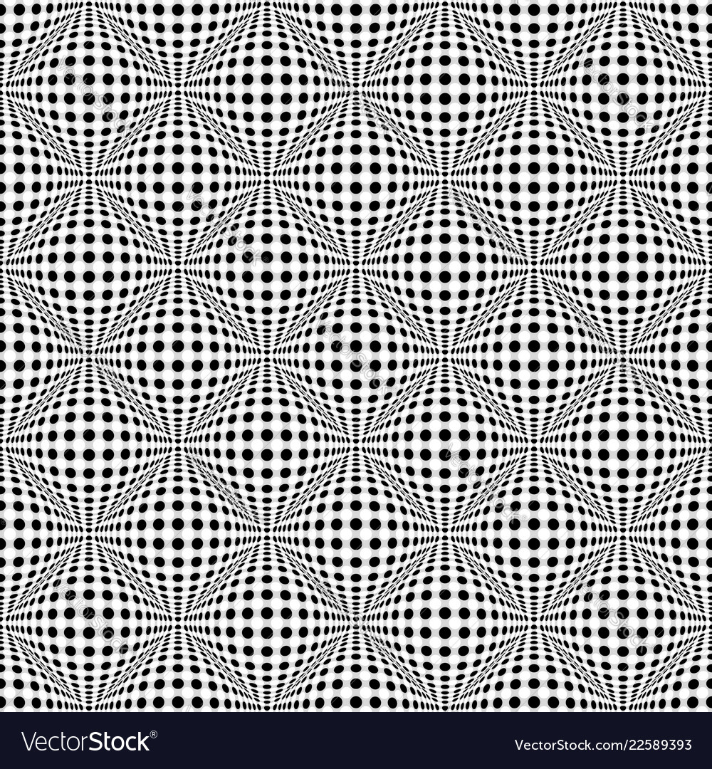 Seamless 3d dotted pattern with bulging