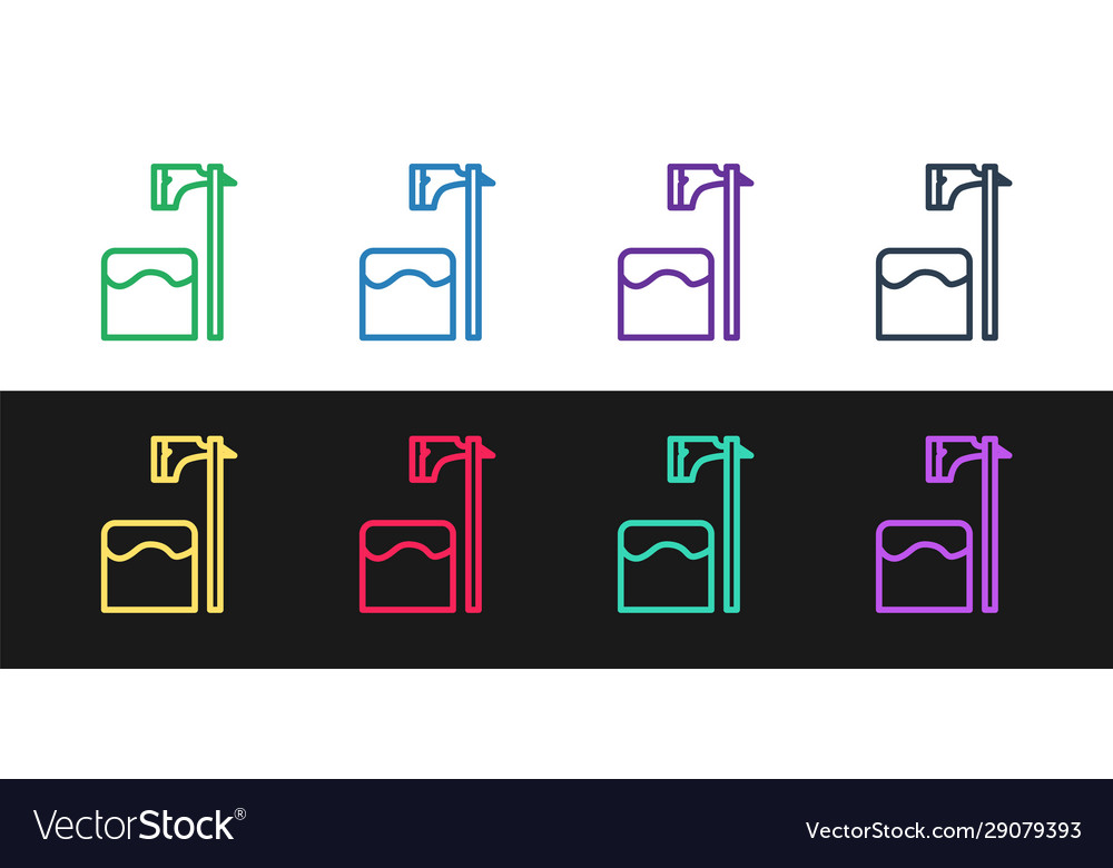 Linienausführung axt in Baumblock-Symbol vector image Linienausführung axt in Baumblock-Symbol