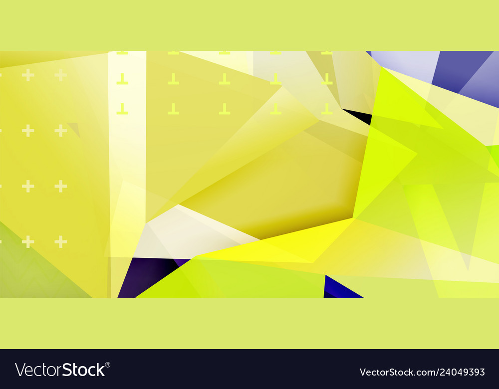 Triangular low poly background design vector image Triangular low poly background design