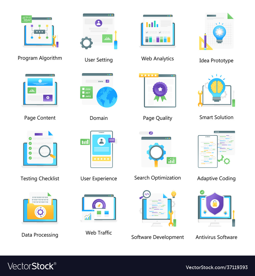 Web configuration flat gradient pack