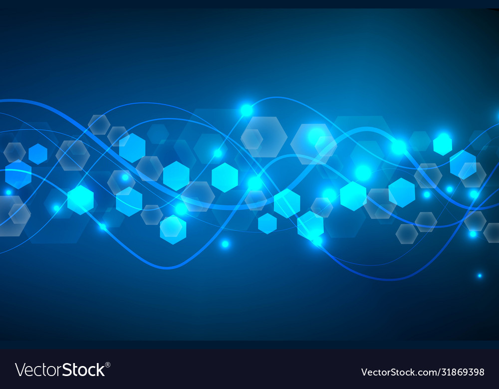 Big data visualization background modern vector image Big data visualization background modern