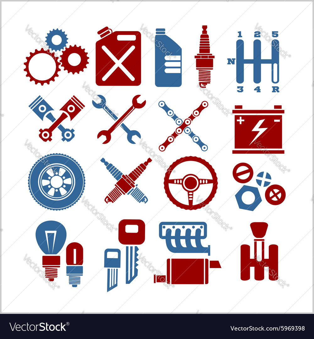 Car Part Icons Collection