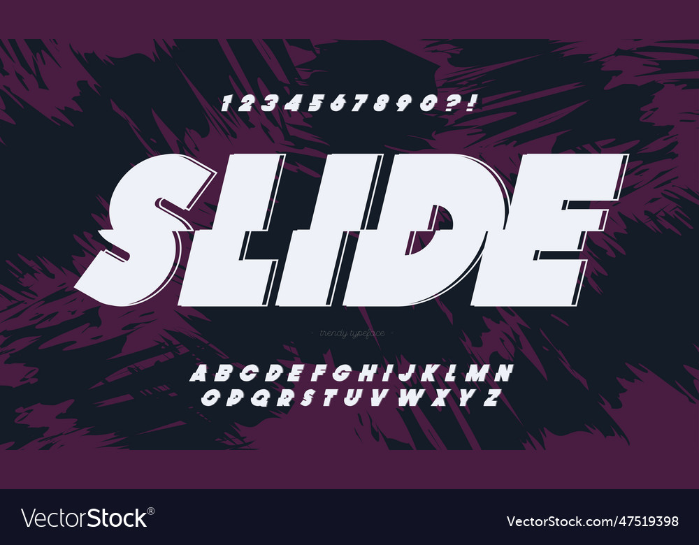 Font bold style modern typography