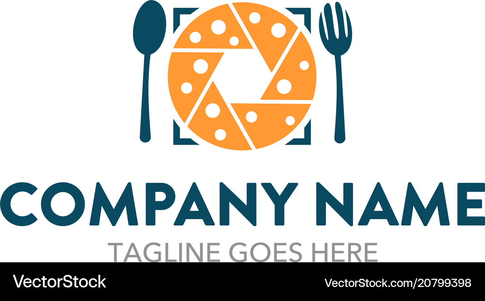 Food and beverage logo Royalty Free Vector Image