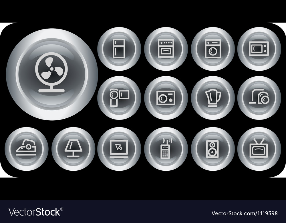 Home electronics buttons