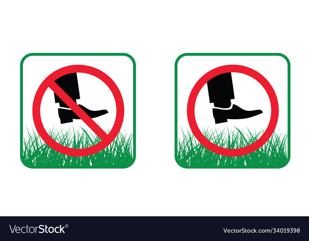 Keep off grass or please stay