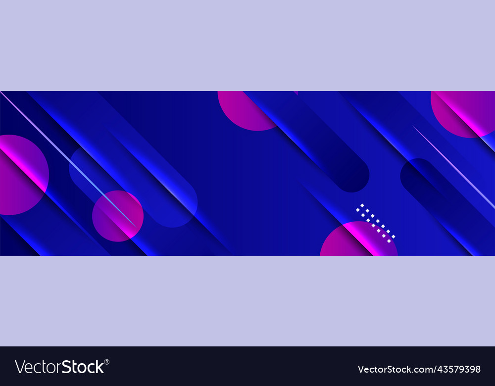 Modern abstract dark blue banner background Vector Image